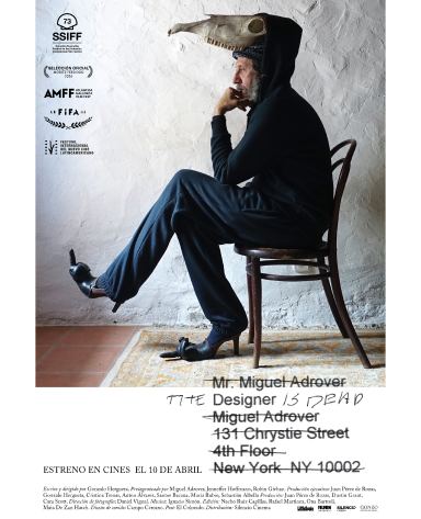 Cartel del documental The Designer is Dead, de Gonzalo Hergueta